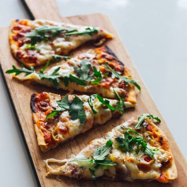 Salad Pepperoni Pizza